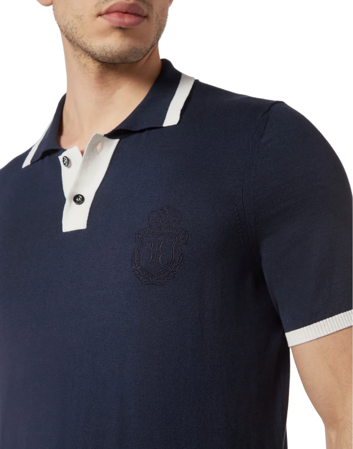 Silk/Cotton Polo SS, цвет: Синий