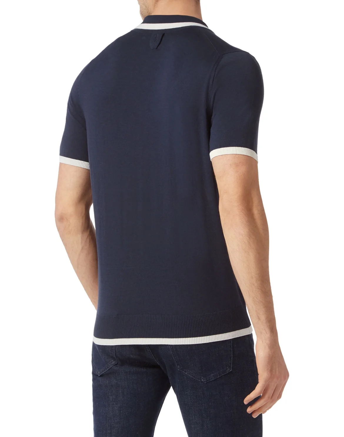 Silk/Cotton Polo SS, цвет: Синий