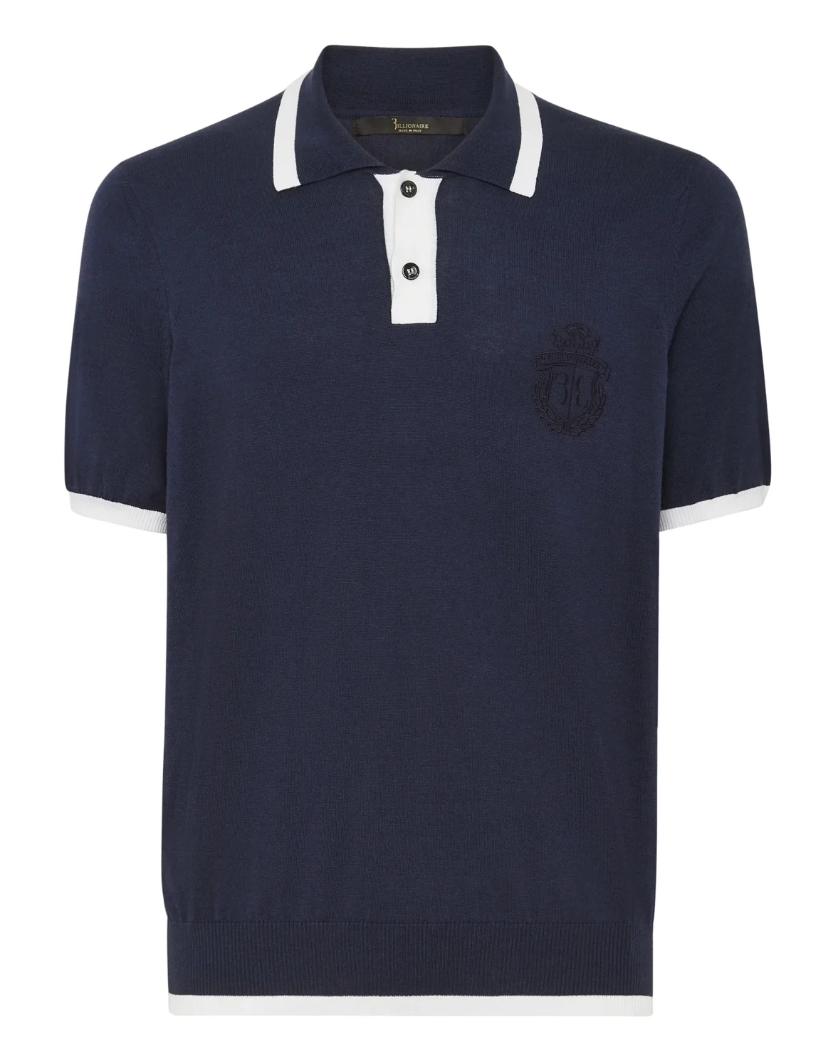 Silk/Cotton Polo SS, цвет: Синий