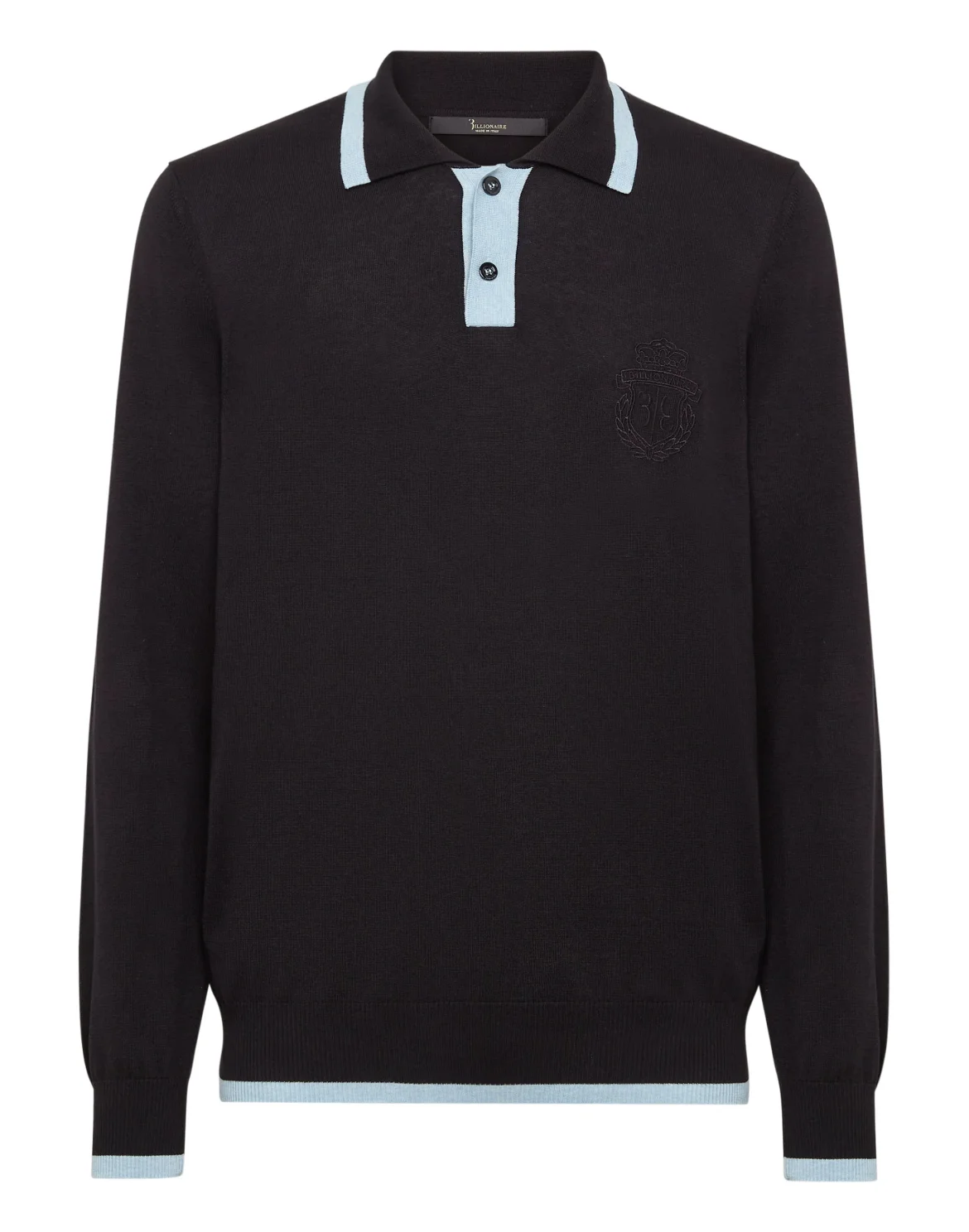 Silk/Cotton Polo SS, цвет: Черный