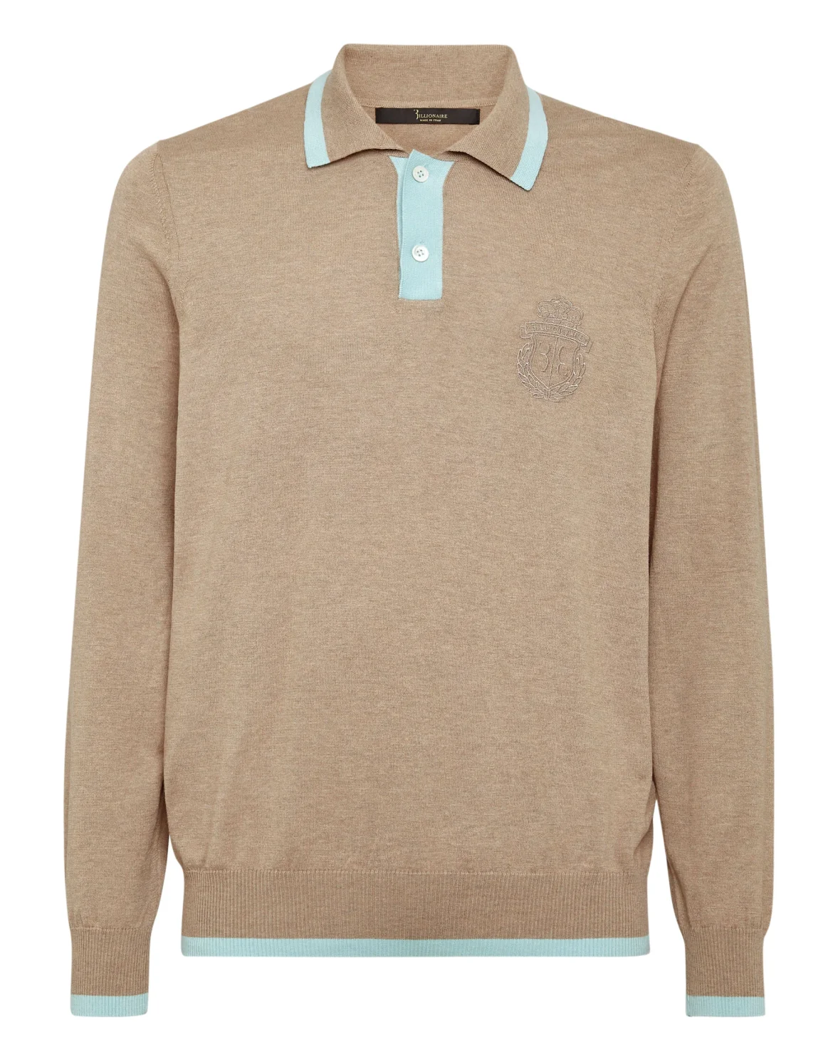 Silk/Cotton Polo SS, цвет: Бежевый
