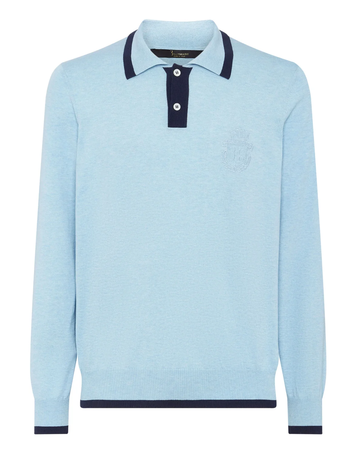 Silk/Cotton Polo SS, цвет: Синий