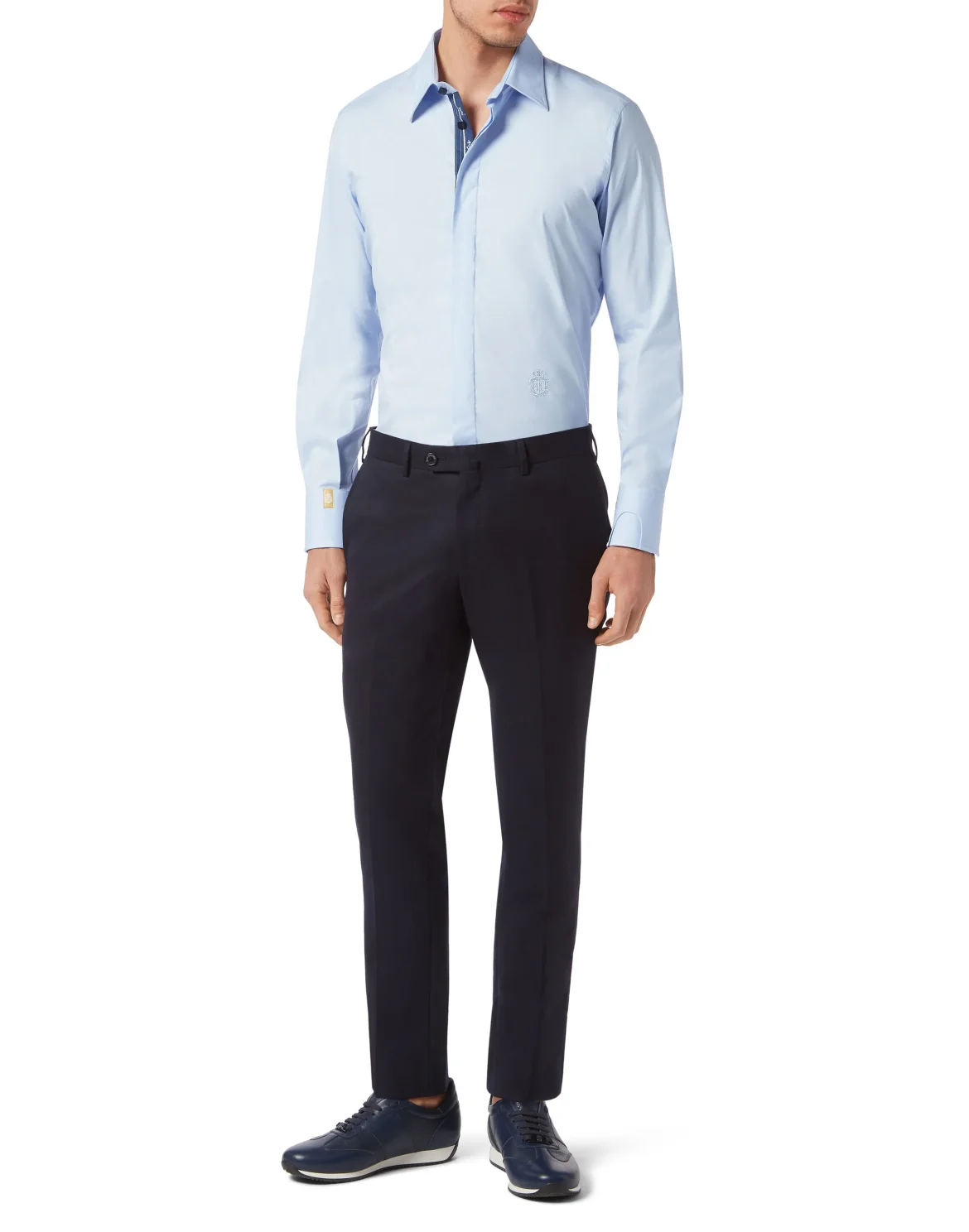 Cotton Shirt Silver Cut LS, цвет: Синий