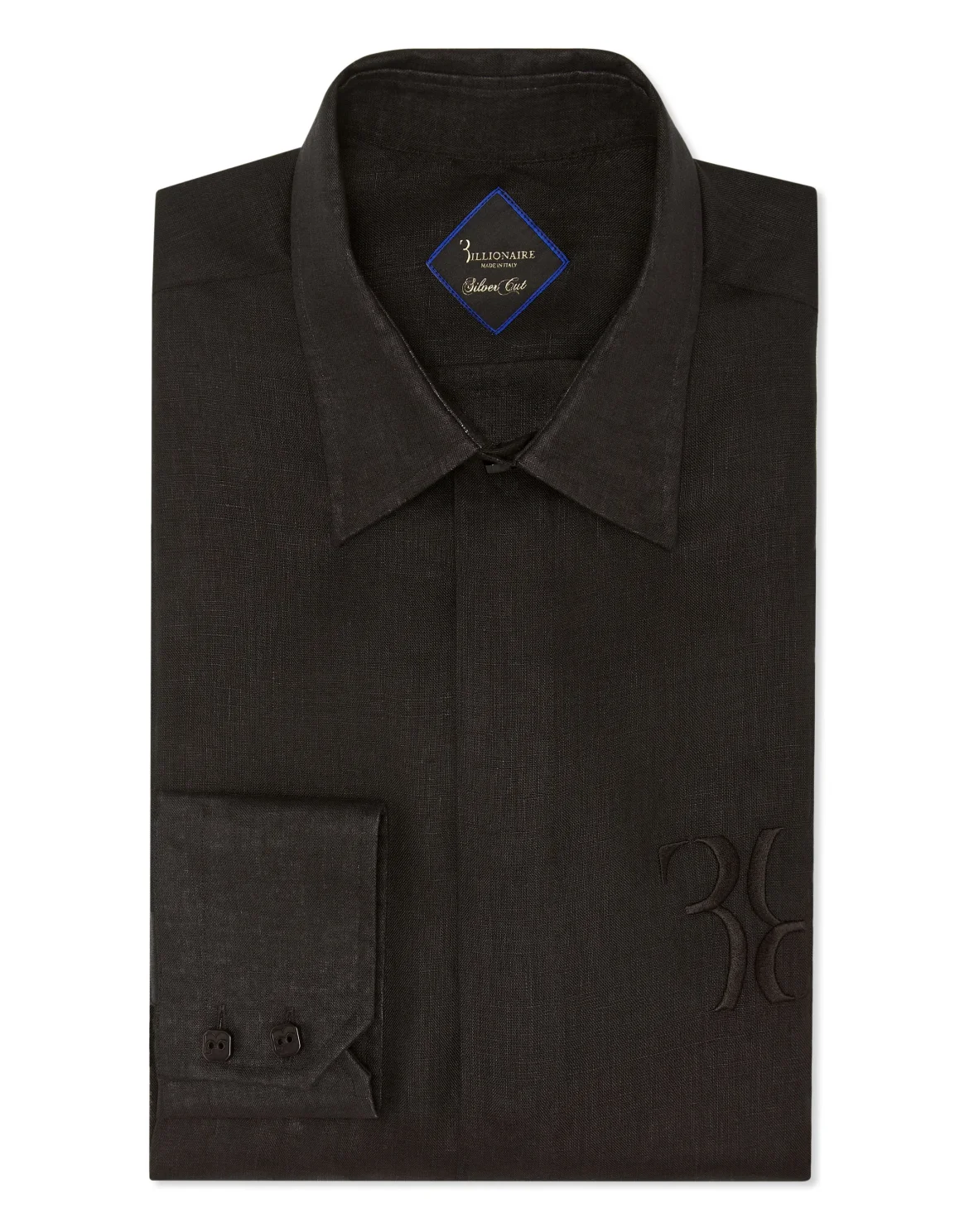 Linen Shirt Silver Cut LS, цвет: Черный