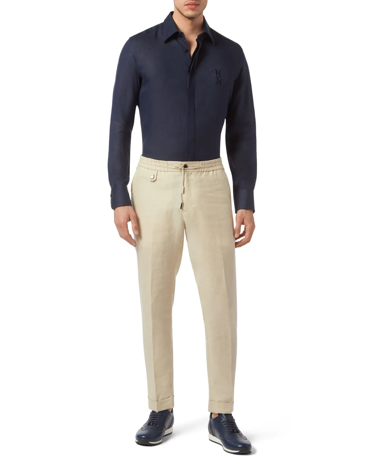 Linen Shirt Silver Cut LS, цвет: Синий