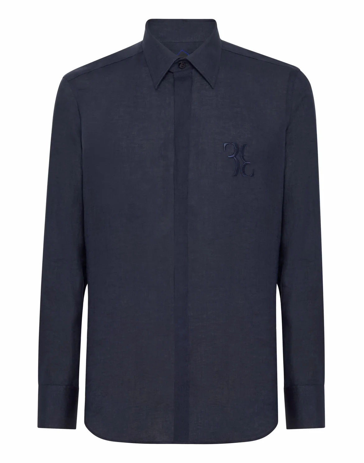 Linen Shirt Silver Cut LS, цвет: Синий