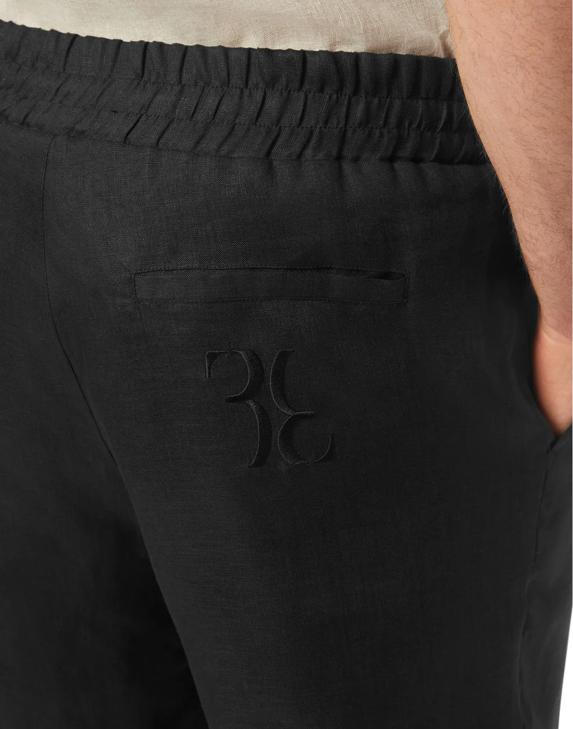 Linen Shorts, цвет: Черный