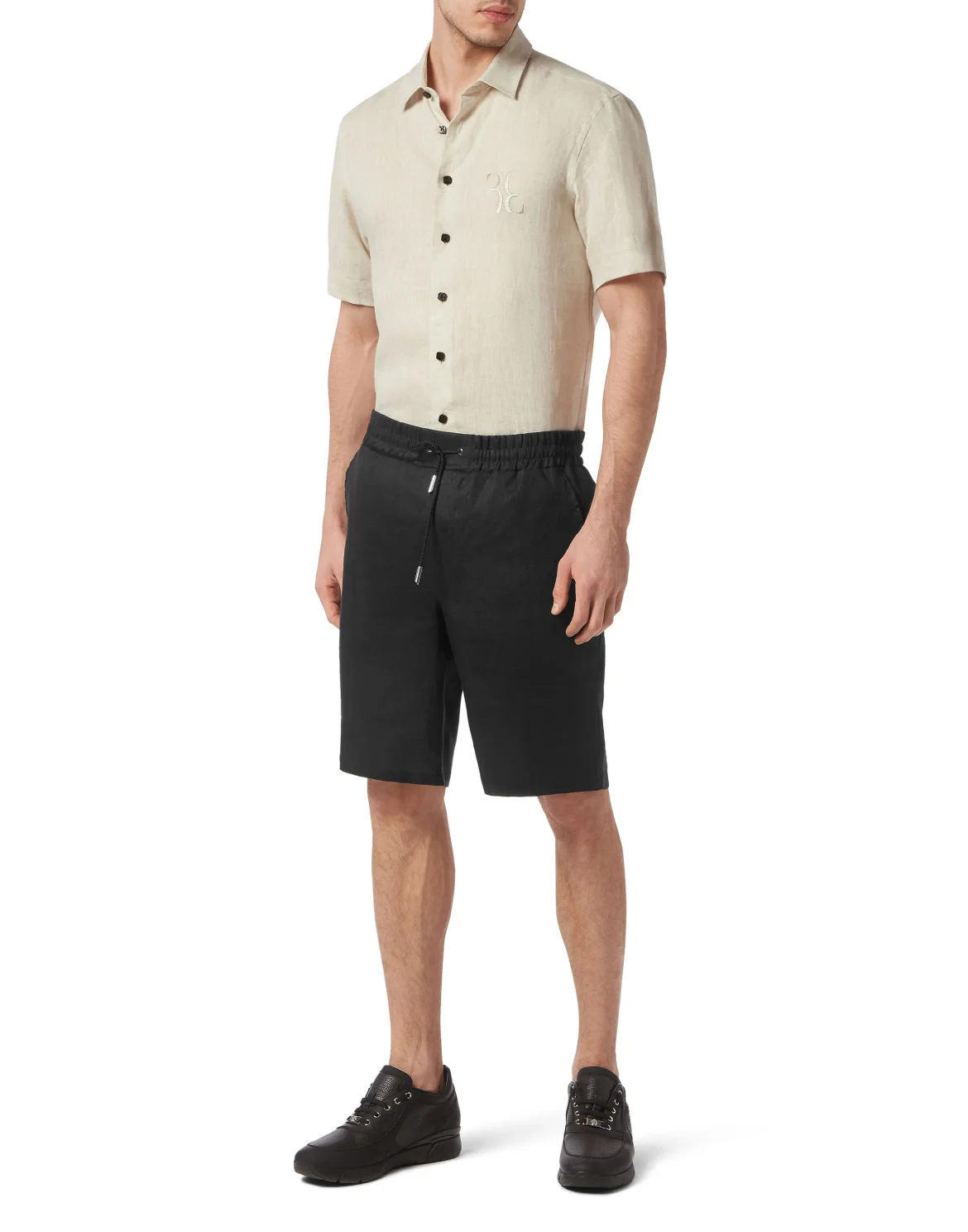 Linen Shorts, цвет: Черный
