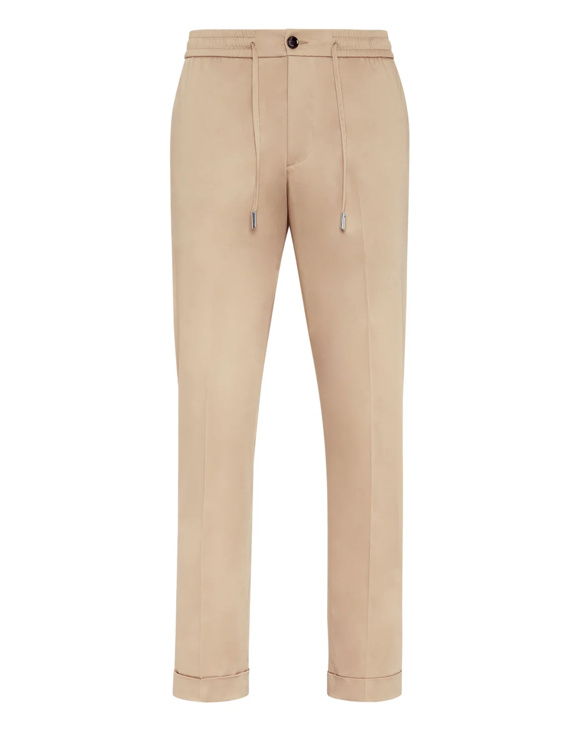 Gabardine Jogging Trousers Chinos Fit, цвет: Бежевый