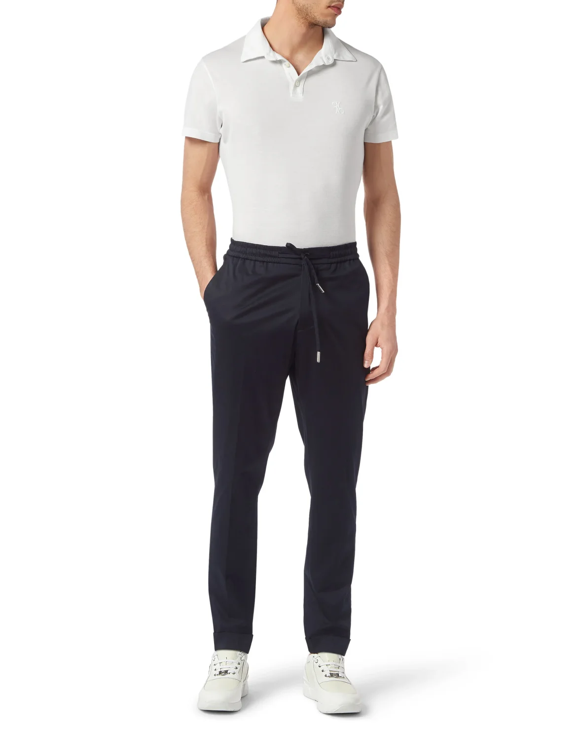 Gabardine Jogging Trousers Chinos Fit, цвет: Синий