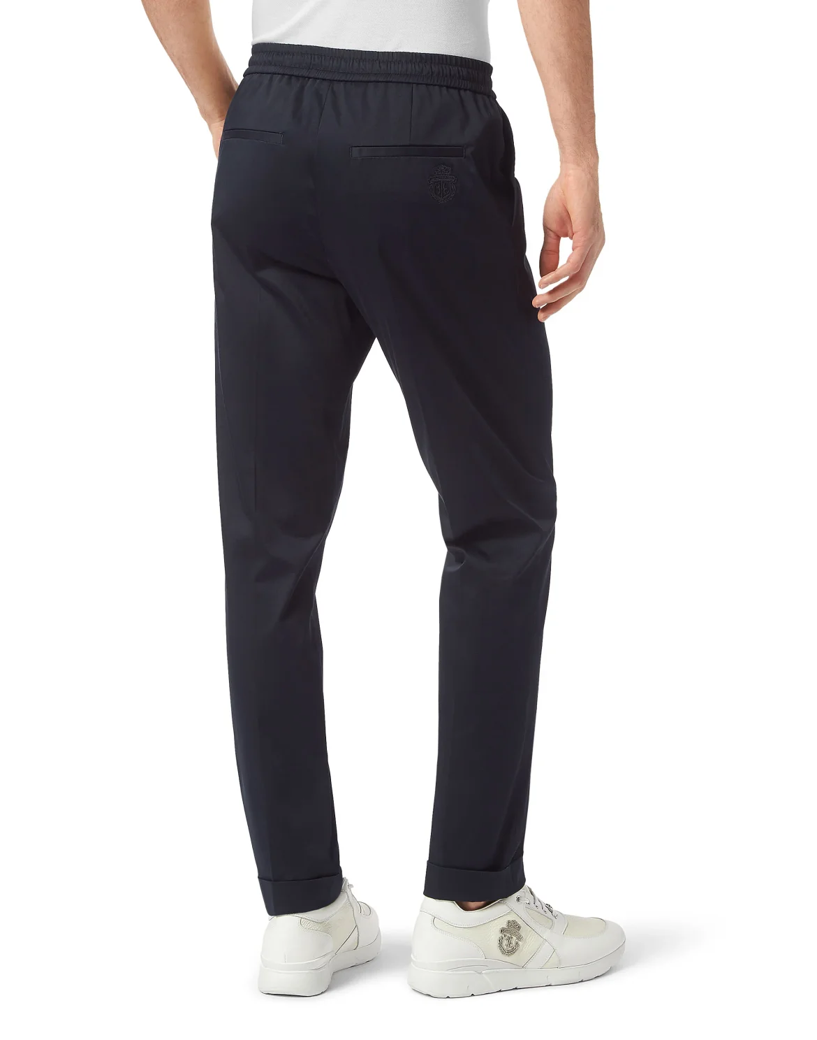 Gabardine Jogging Trousers Chinos Fit, цвет: Синий
