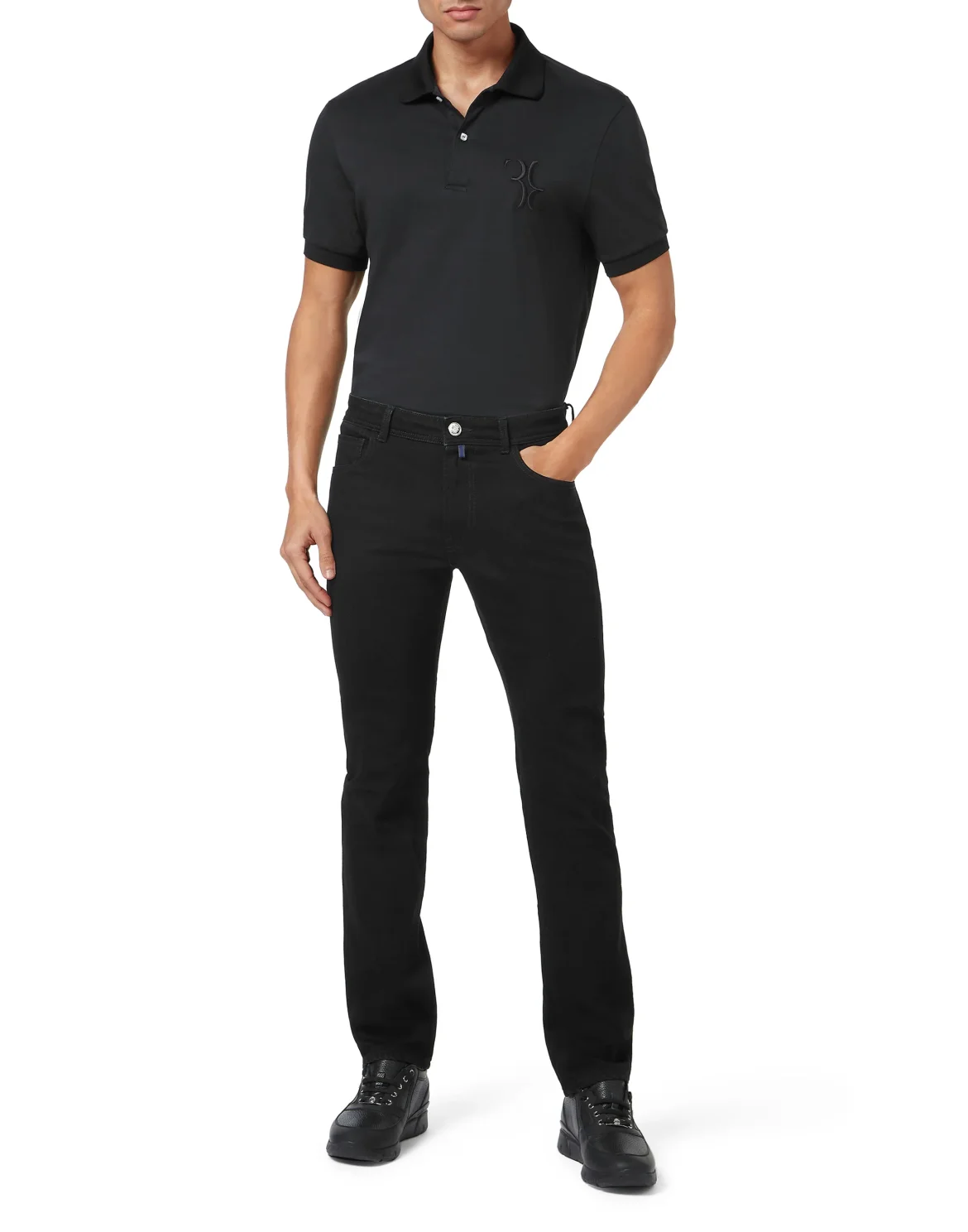 Denim Trousers Super Straight Cut, цвет: Черный