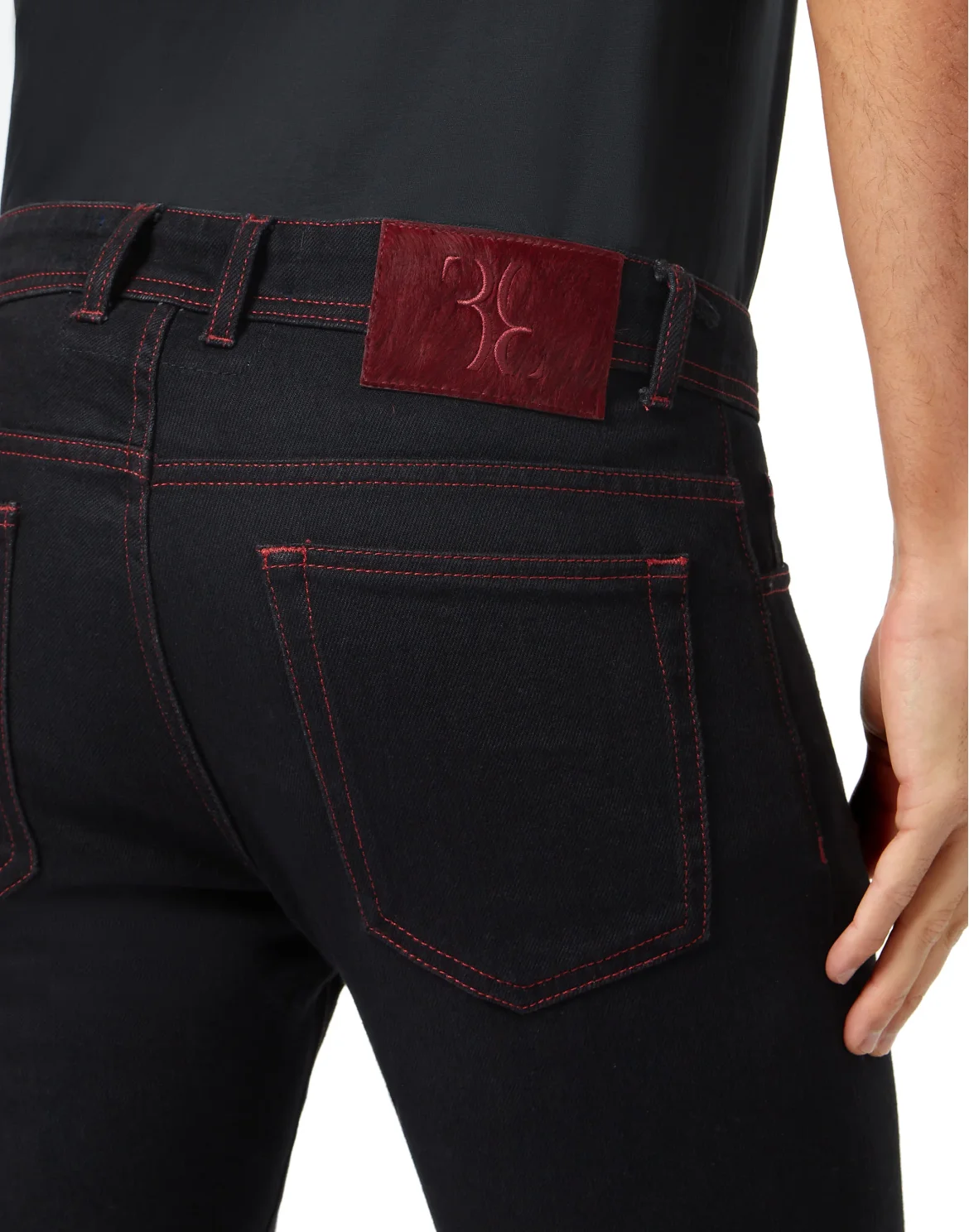 Denim Trousers Super Straight Cut, цвет: Черный