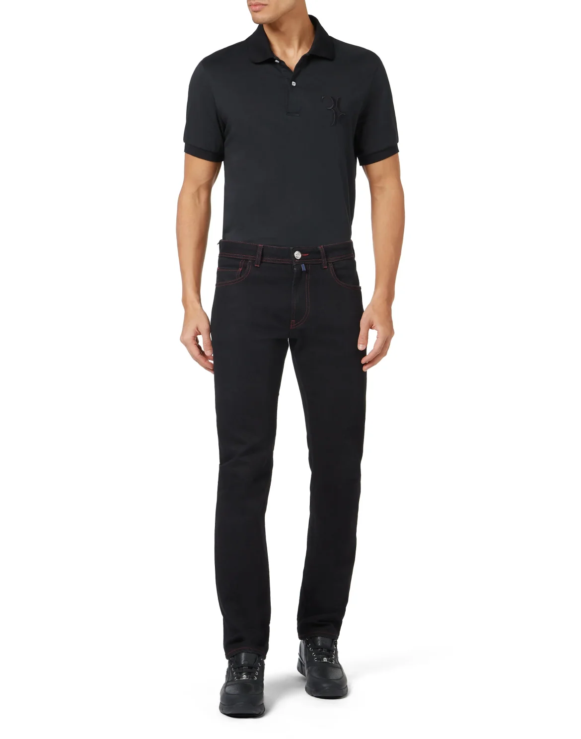 Denim Trousers Super Straight Cut, цвет: Черный