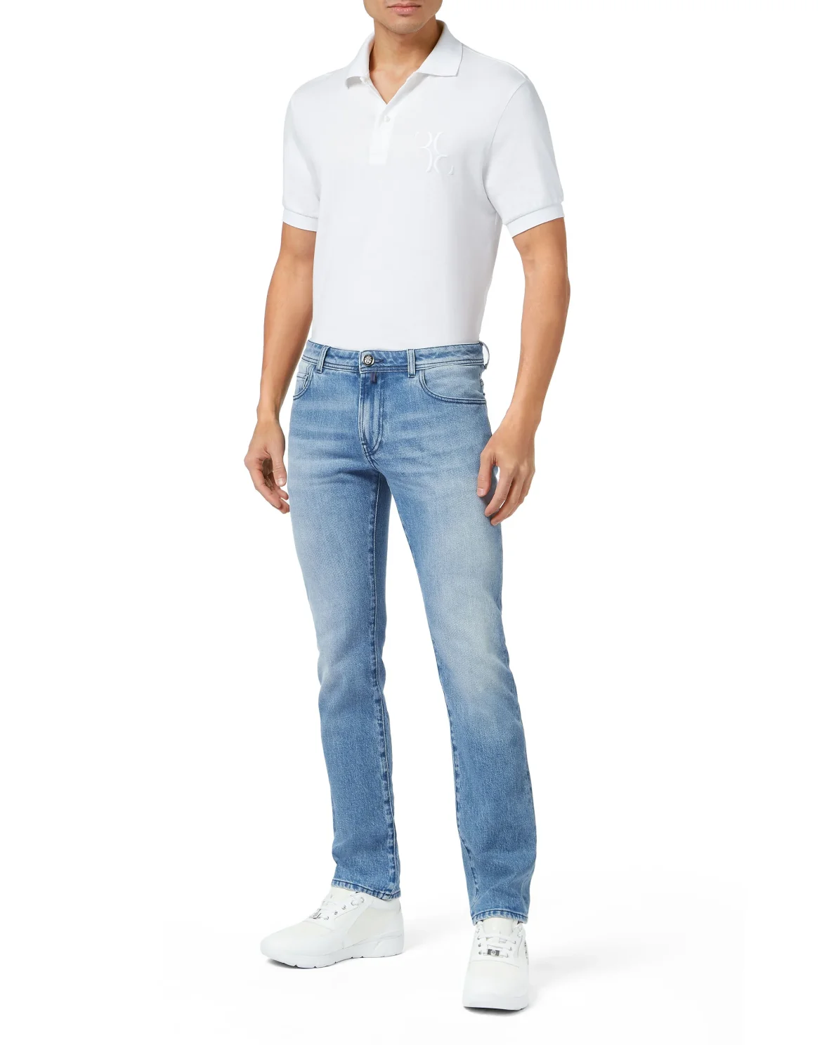 Denim Trousers Super Straight Cut, цвет: Синий