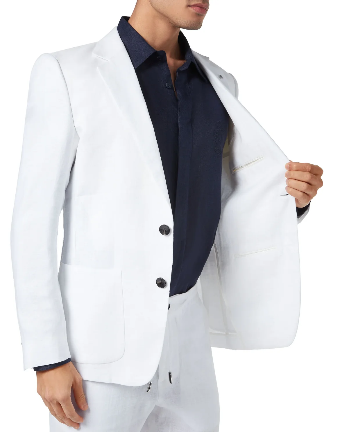 Linen Blazer, цвет: Белый