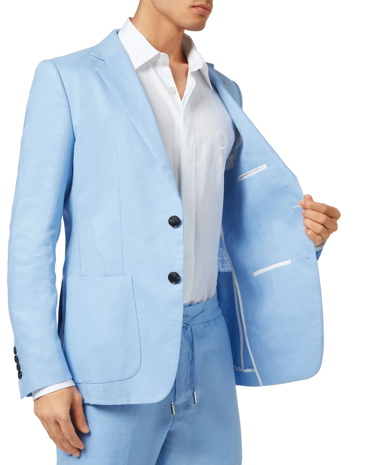 Linen Blazer, цвет: Синий