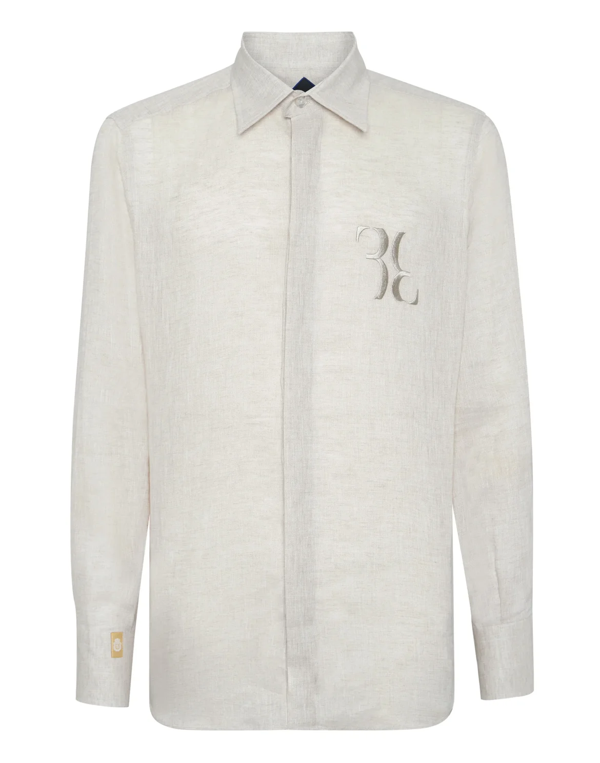 Linen Shirt Silver Cut LS, цвет: Бежевый