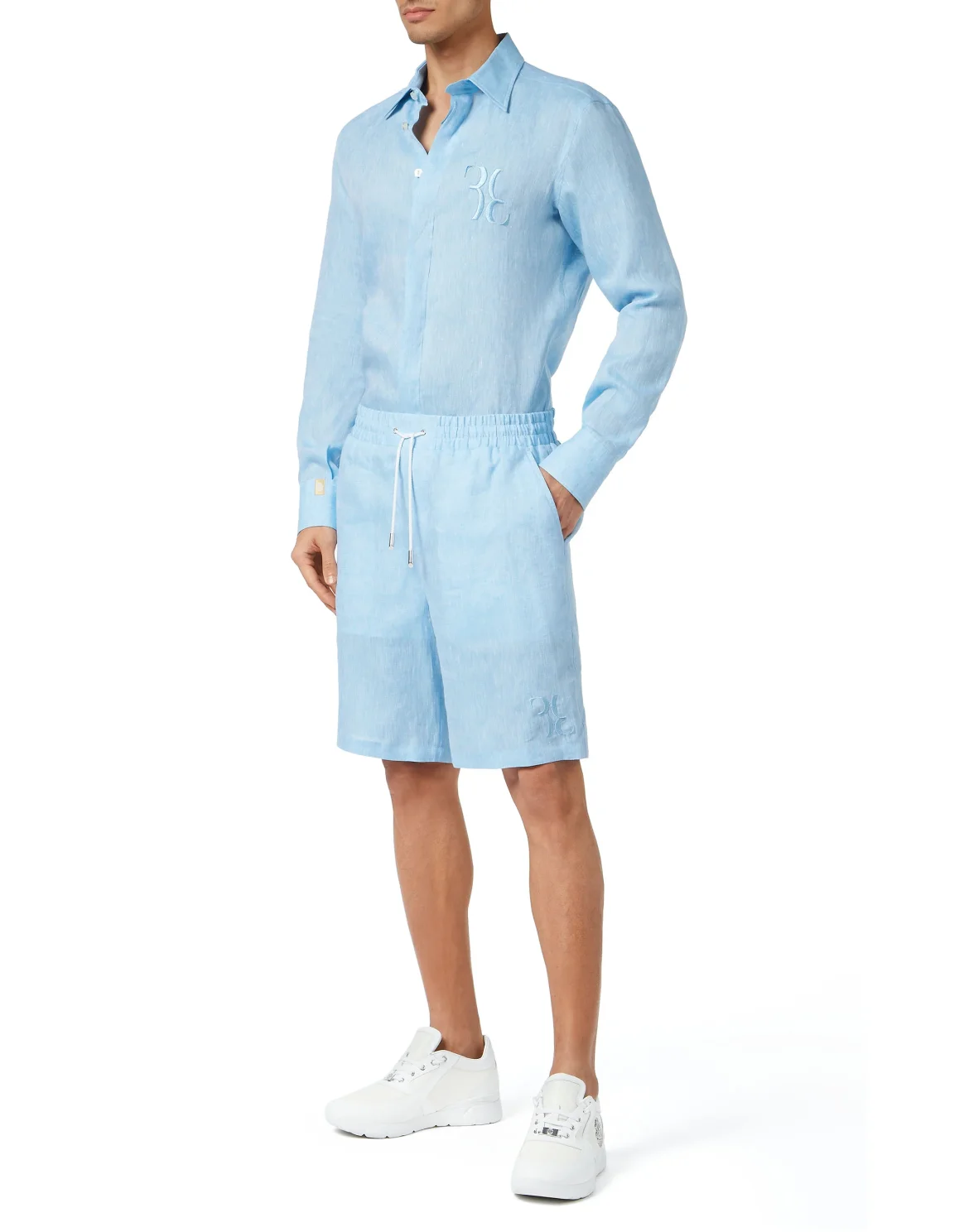 Linen Shirt Silver Cut LS, цвет: Синий