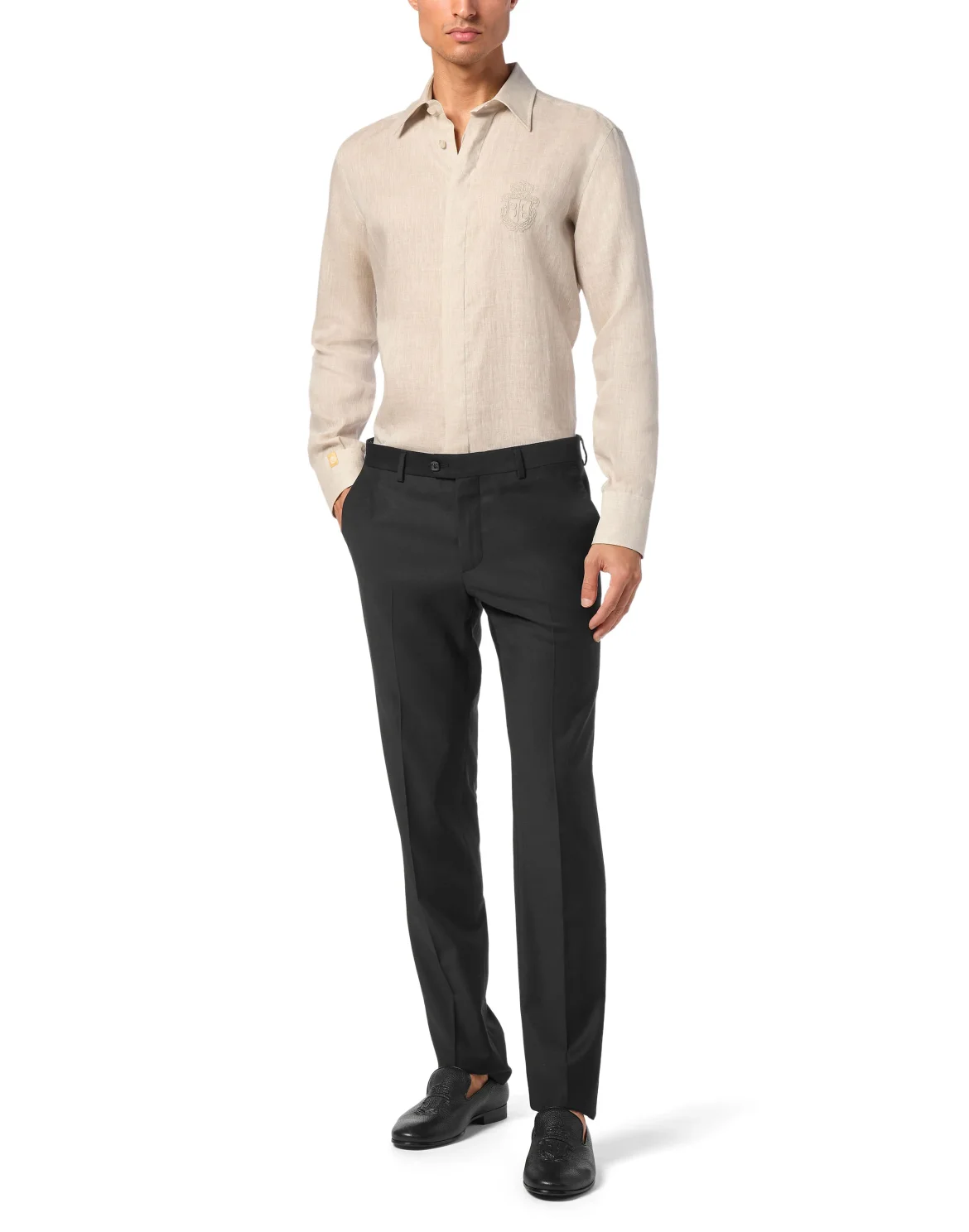 Linen Shirt Silver Cut LS, цвет: Бежевый