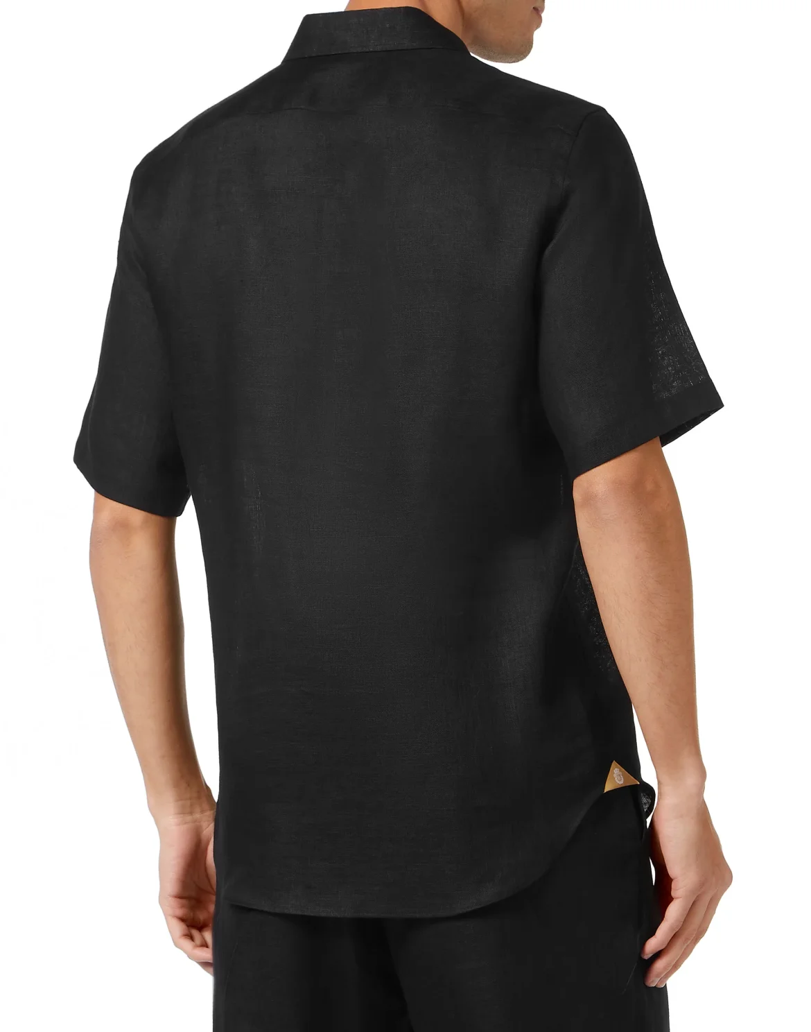 Linen Shirt Silver Cut LS, цвет: Черный