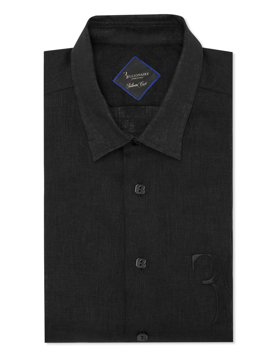 Linen Shirt Silver Cut LS, цвет: Черный