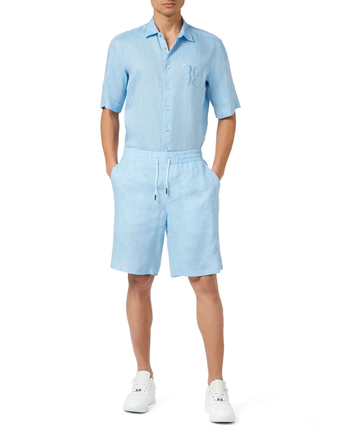 Linen Shirt Silver Cut LS, цвет: Синий
