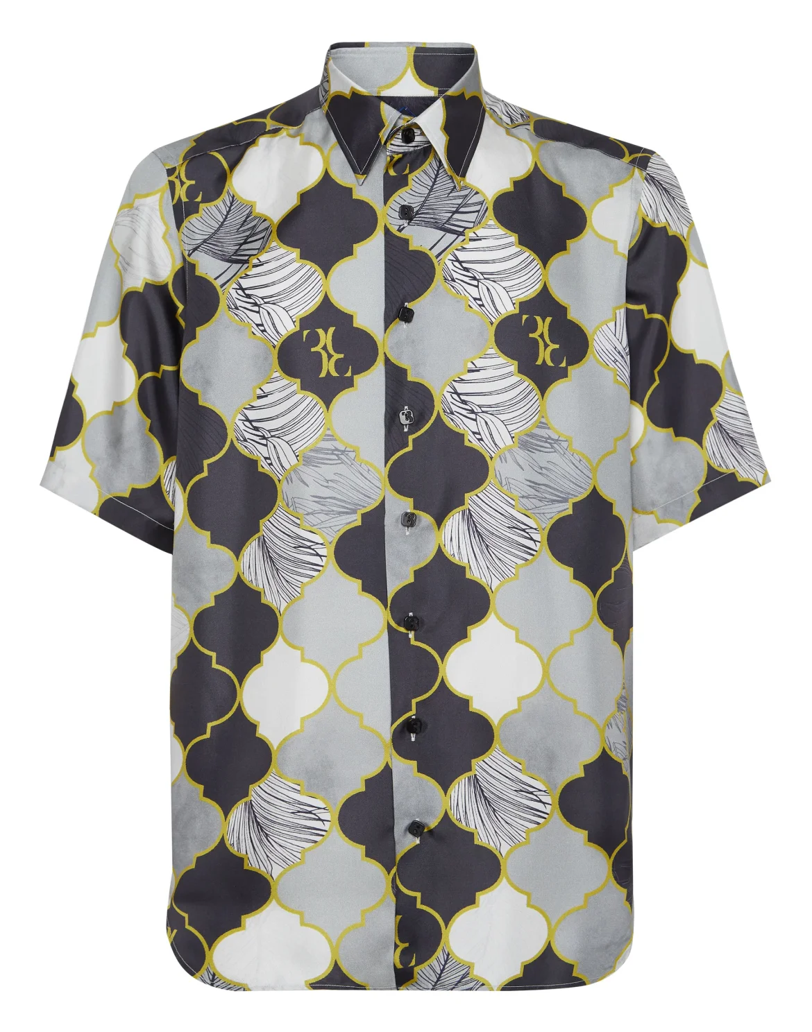 Silk Shirt Silver Cut SS, цвет: Черный