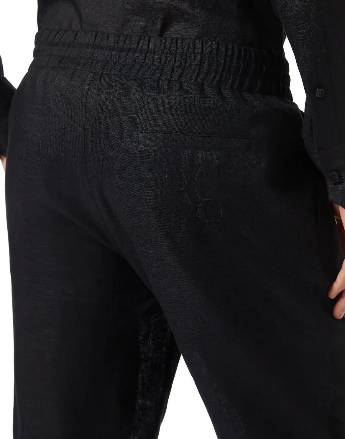 Linen Long Trousers, цвет: Черный