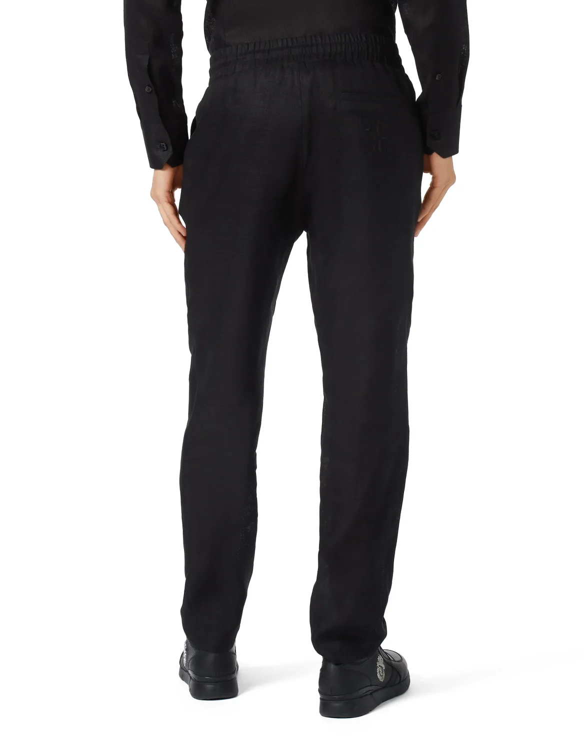 Linen Long Trousers, цвет: Черный