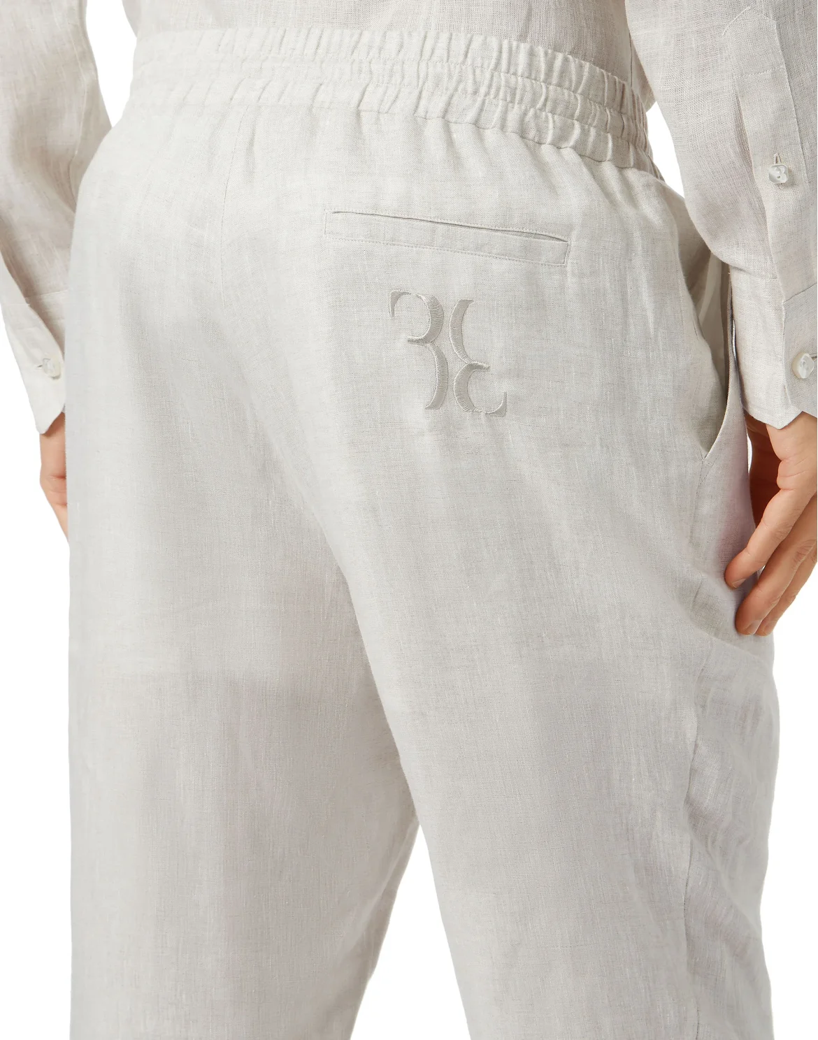 Linen Long Trousers, цвет: Бежевый