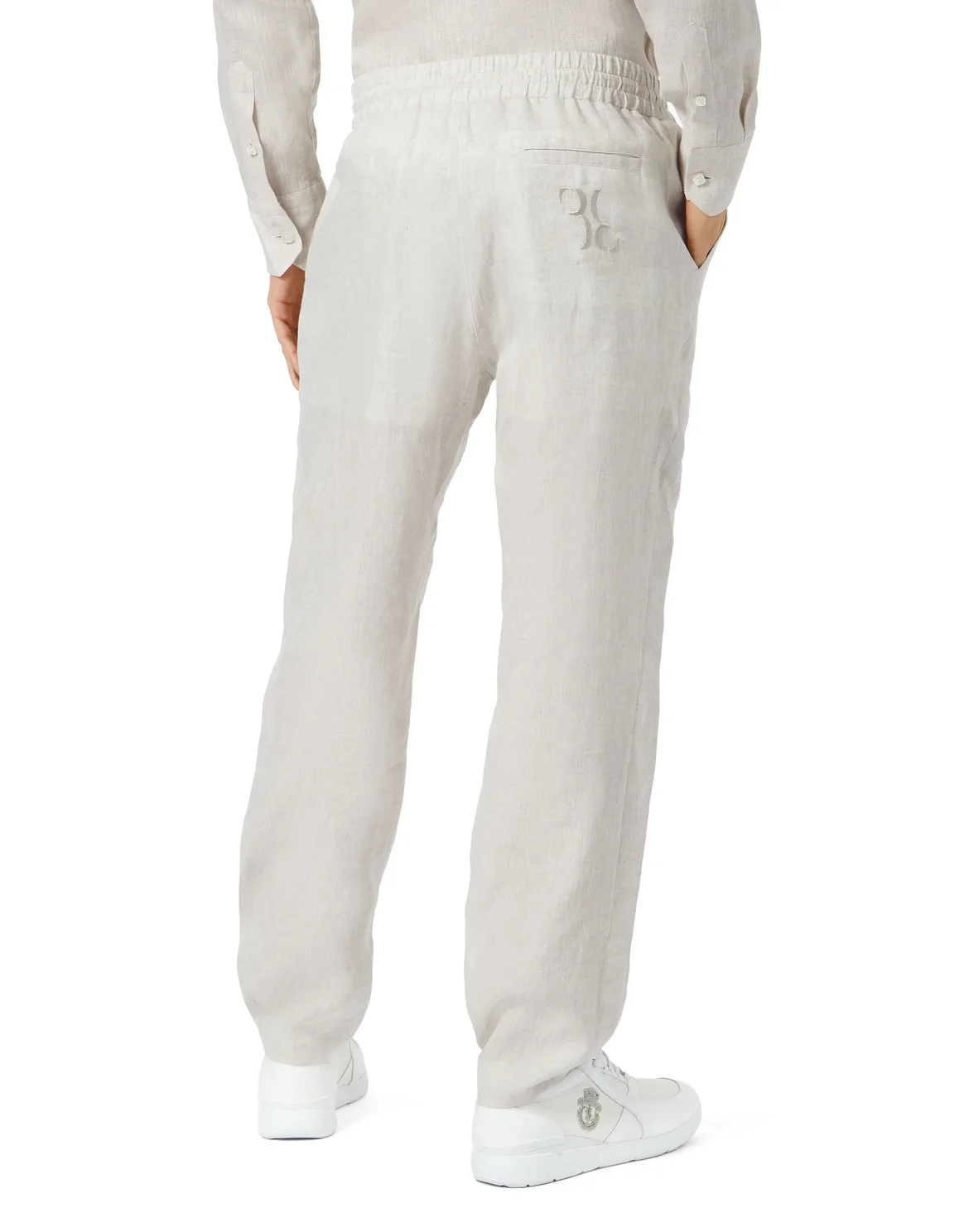 Linen Long Trousers, цвет: Бежевый