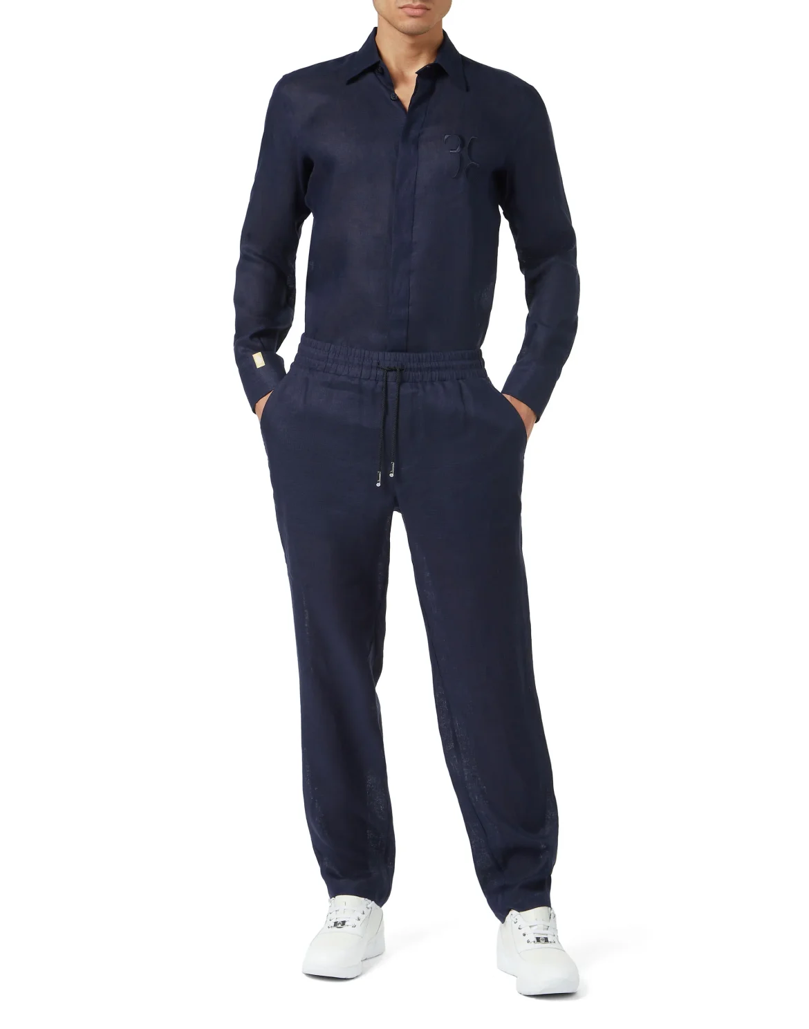 Linen Long Trousers, цвет: Синий