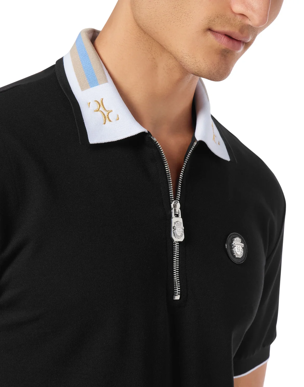 Piquet Polo shirt SS, цвет: Черный