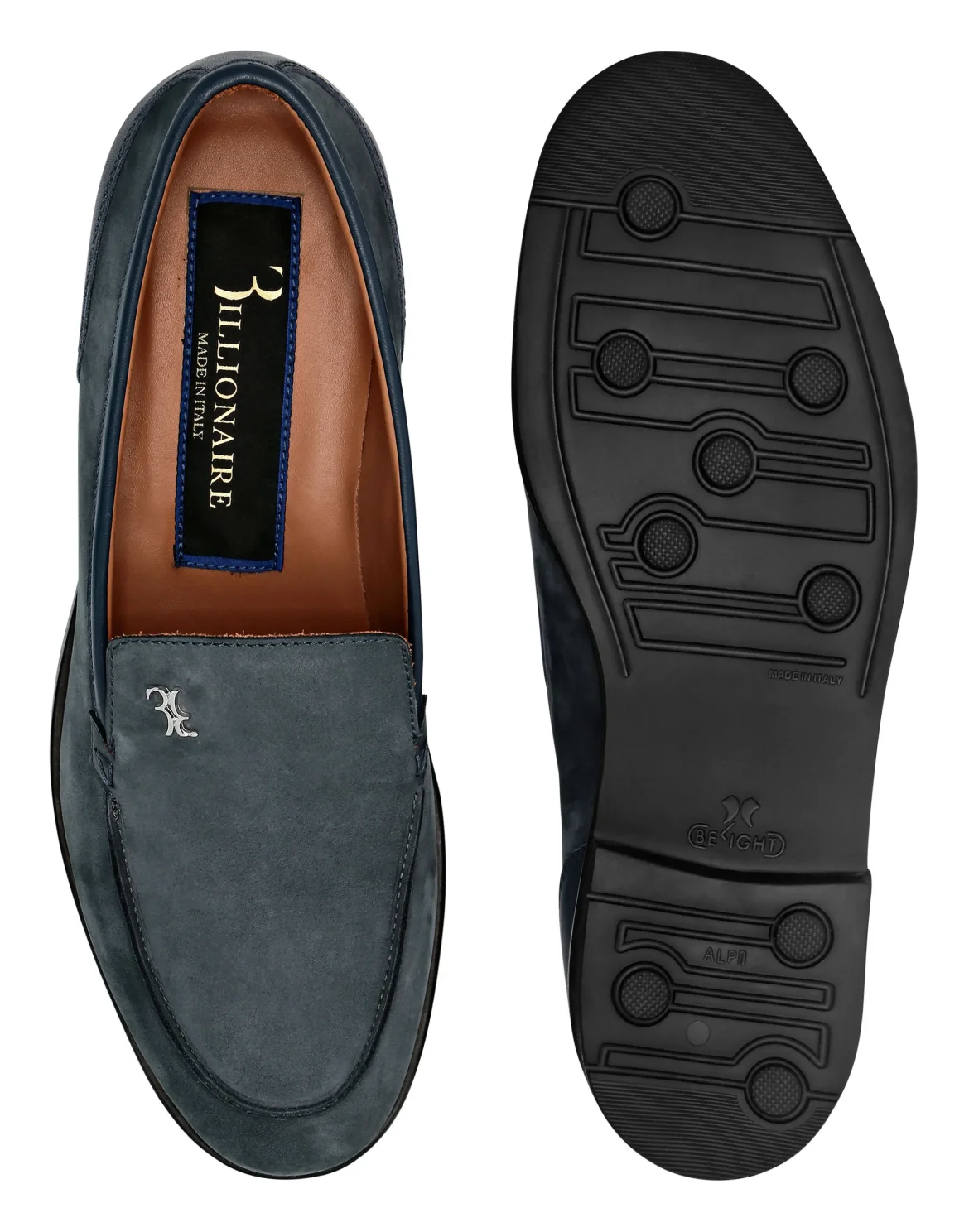 Nabuk Loafers, цвет: Синий
