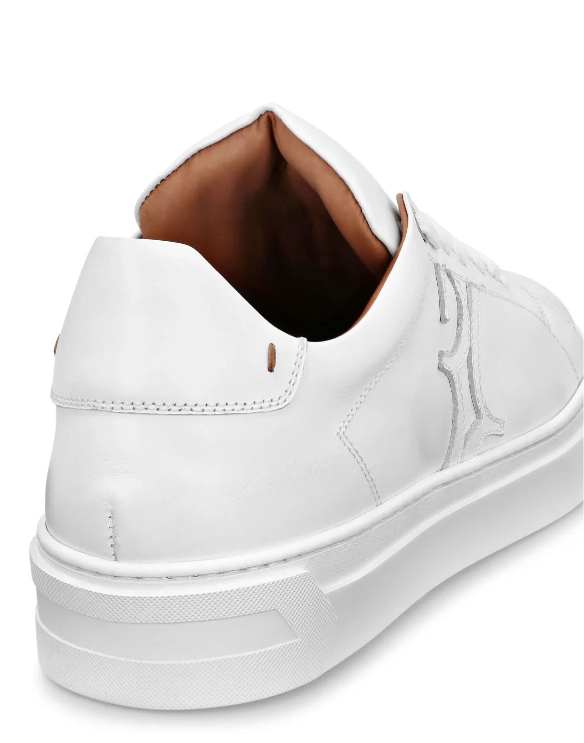 Leather Lo-Top Sneakers, цвет: Белый