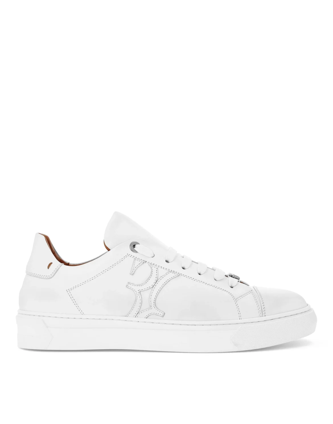 Leather Lo-Top Sneakers, цвет: Белый