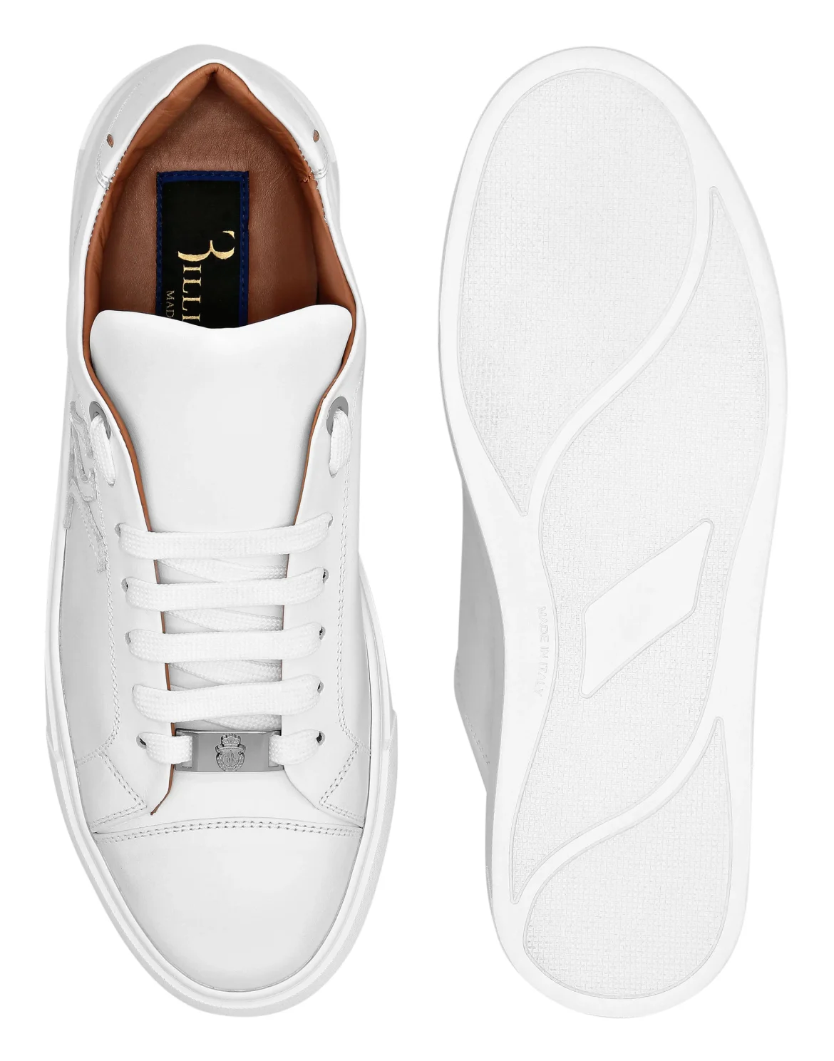 Leather Lo-Top Sneakers, цвет: Белый