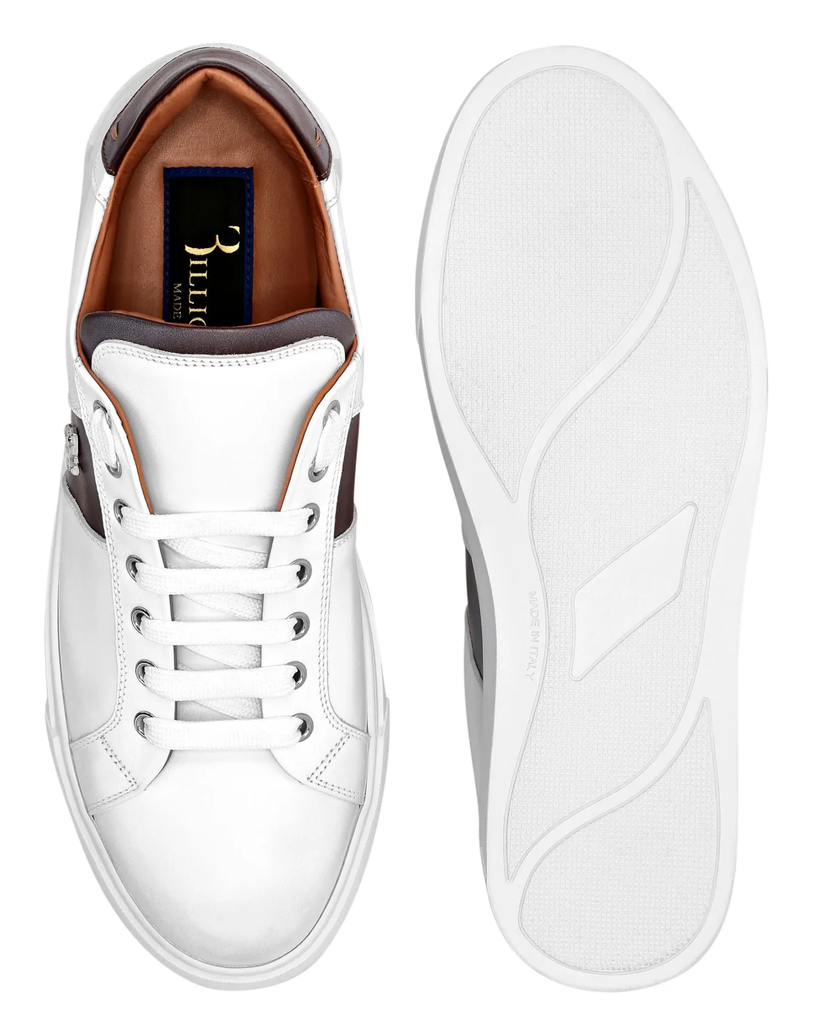 Leather Lo-Top Sneakers, цвет: Коричневый