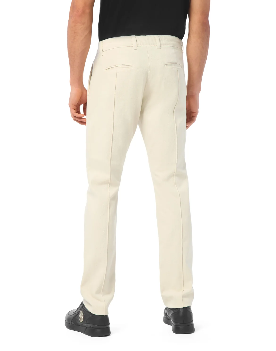 Denim Chinos Fit Trousers, цвет: Бежевый