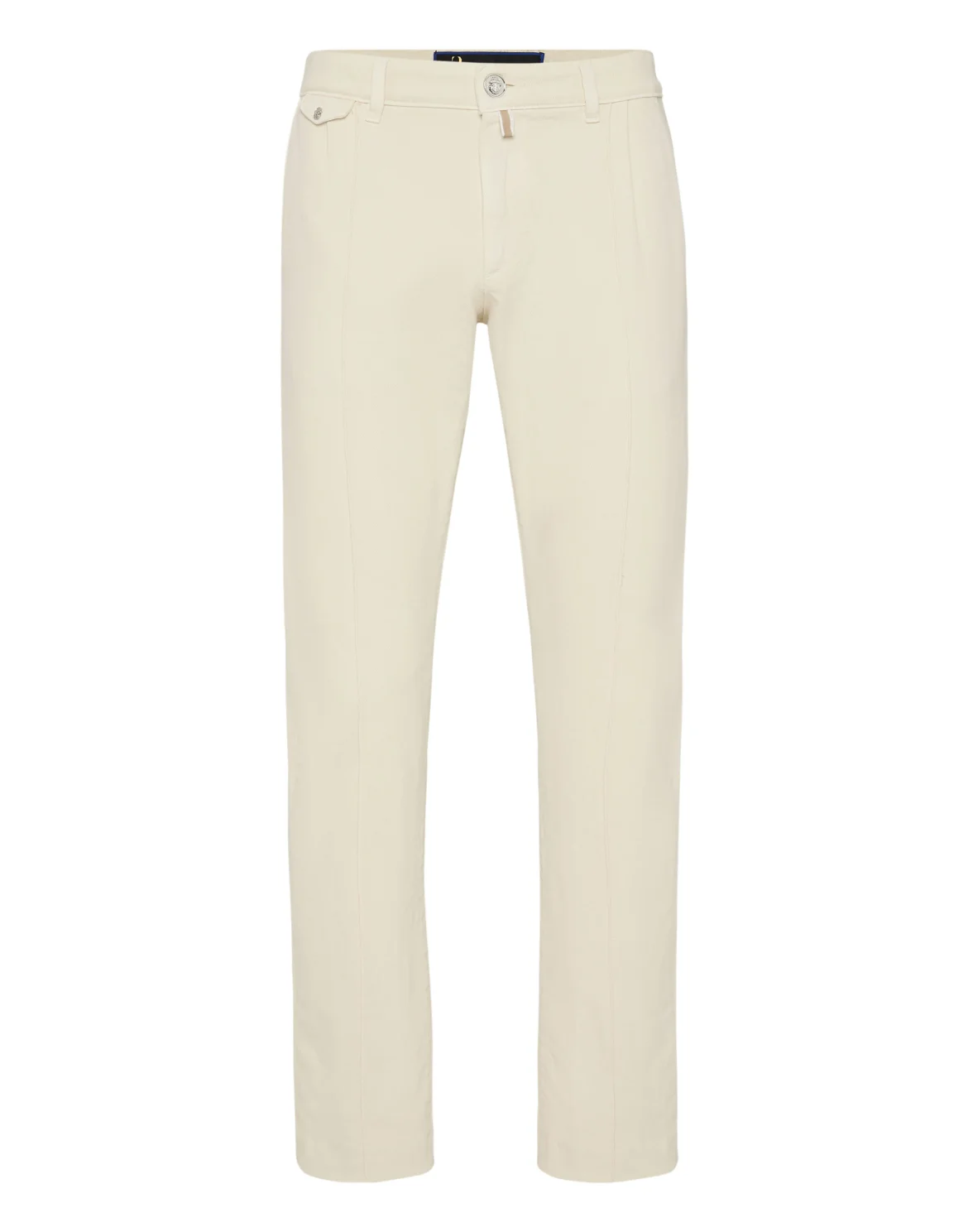 Denim Chinos Fit Trousers, цвет: Бежевый