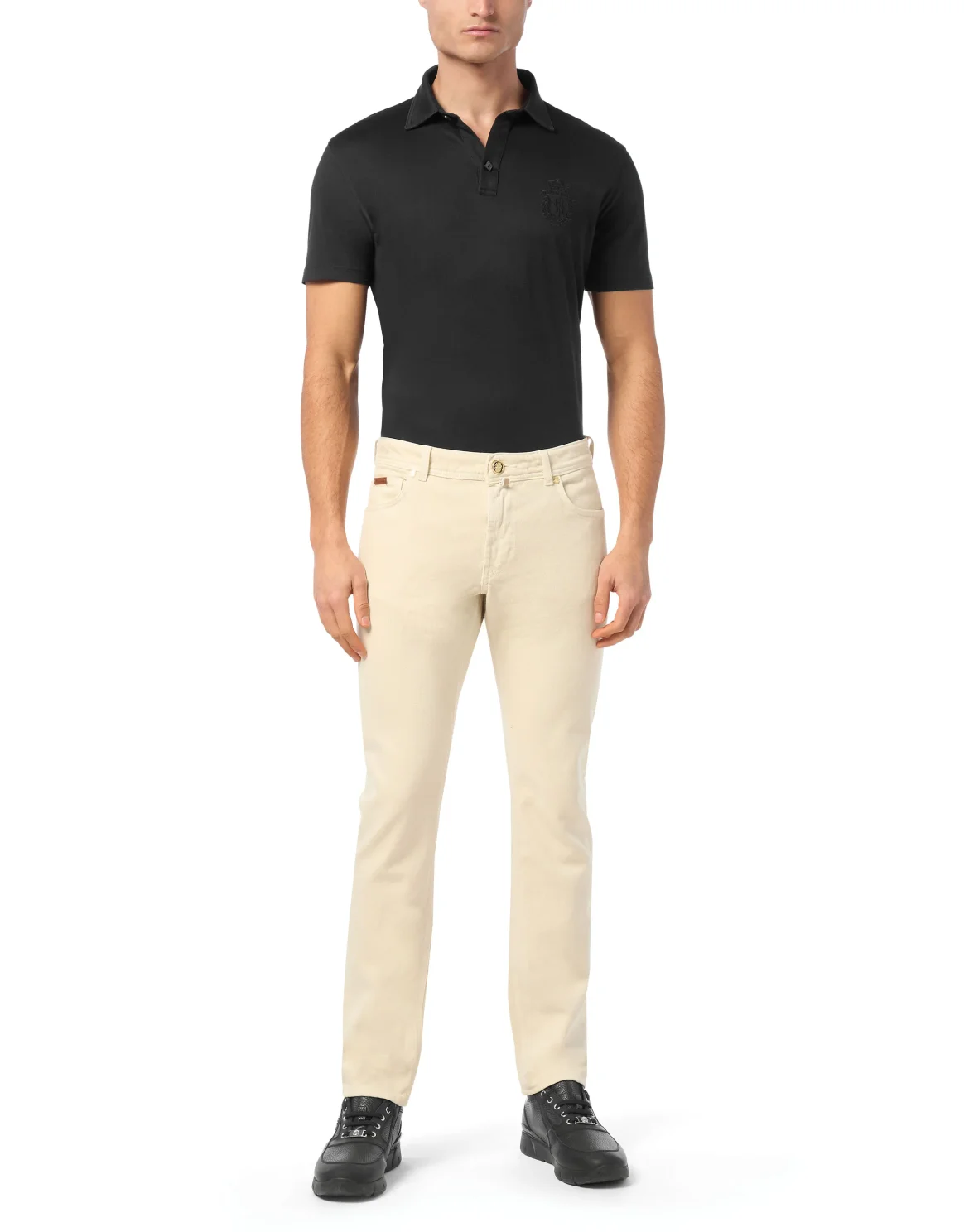 Denim Trousers Super Straight Cut, цвет: Бежевый
