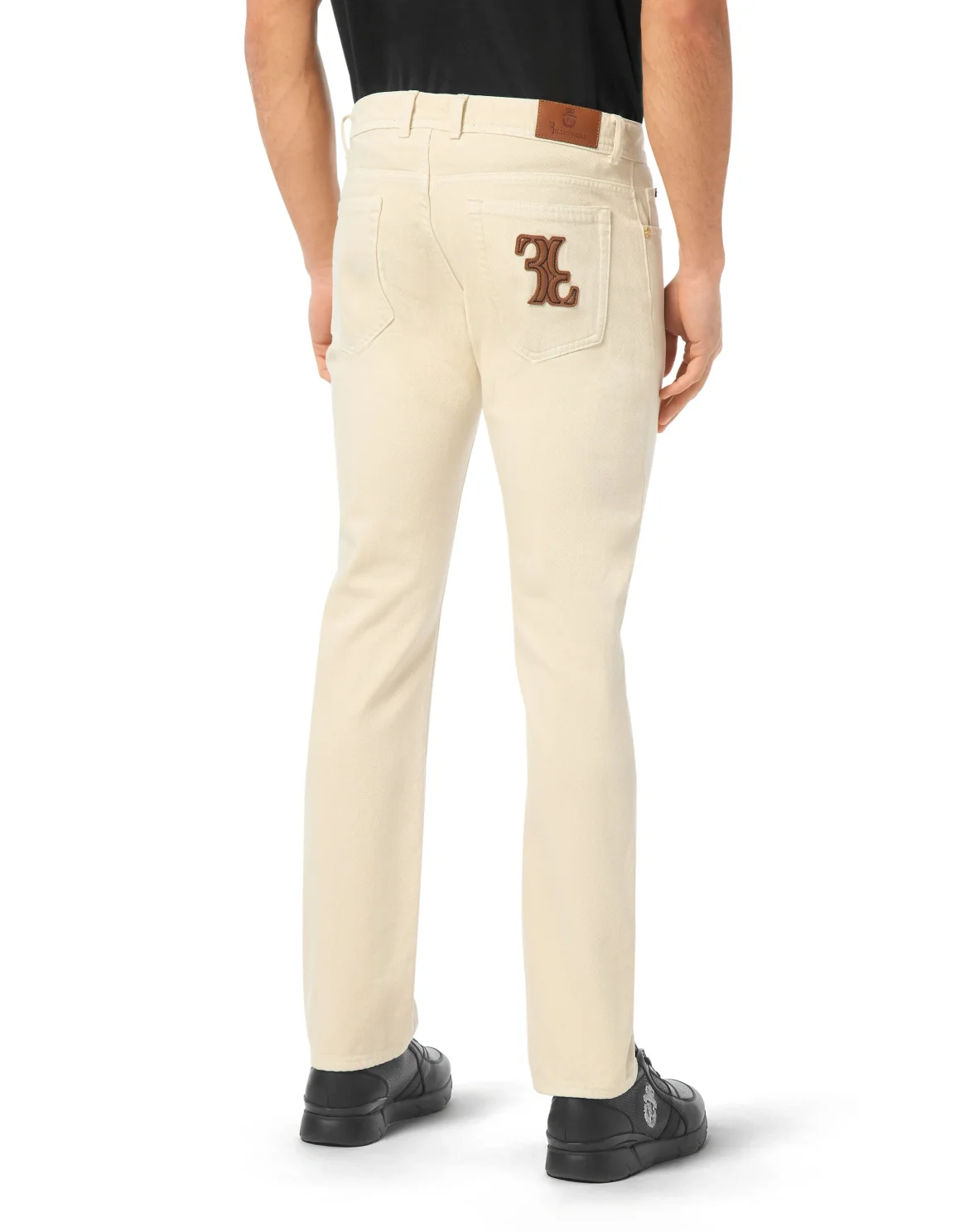 Denim Trousers Super Straight Cut, цвет: Бежевый