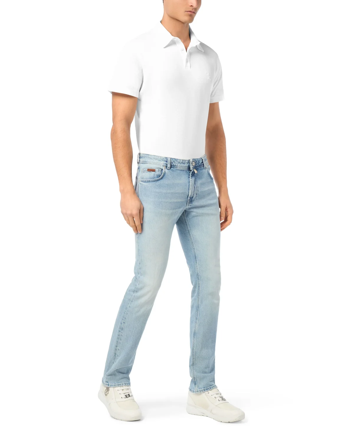 Denim Trousers Super Straight Cut, цвет: Серый