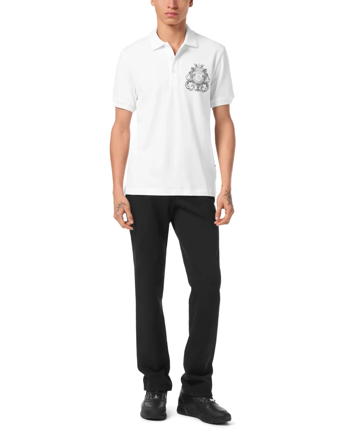 Polo Shirt SS Crest Baroque, цвет: Белый
