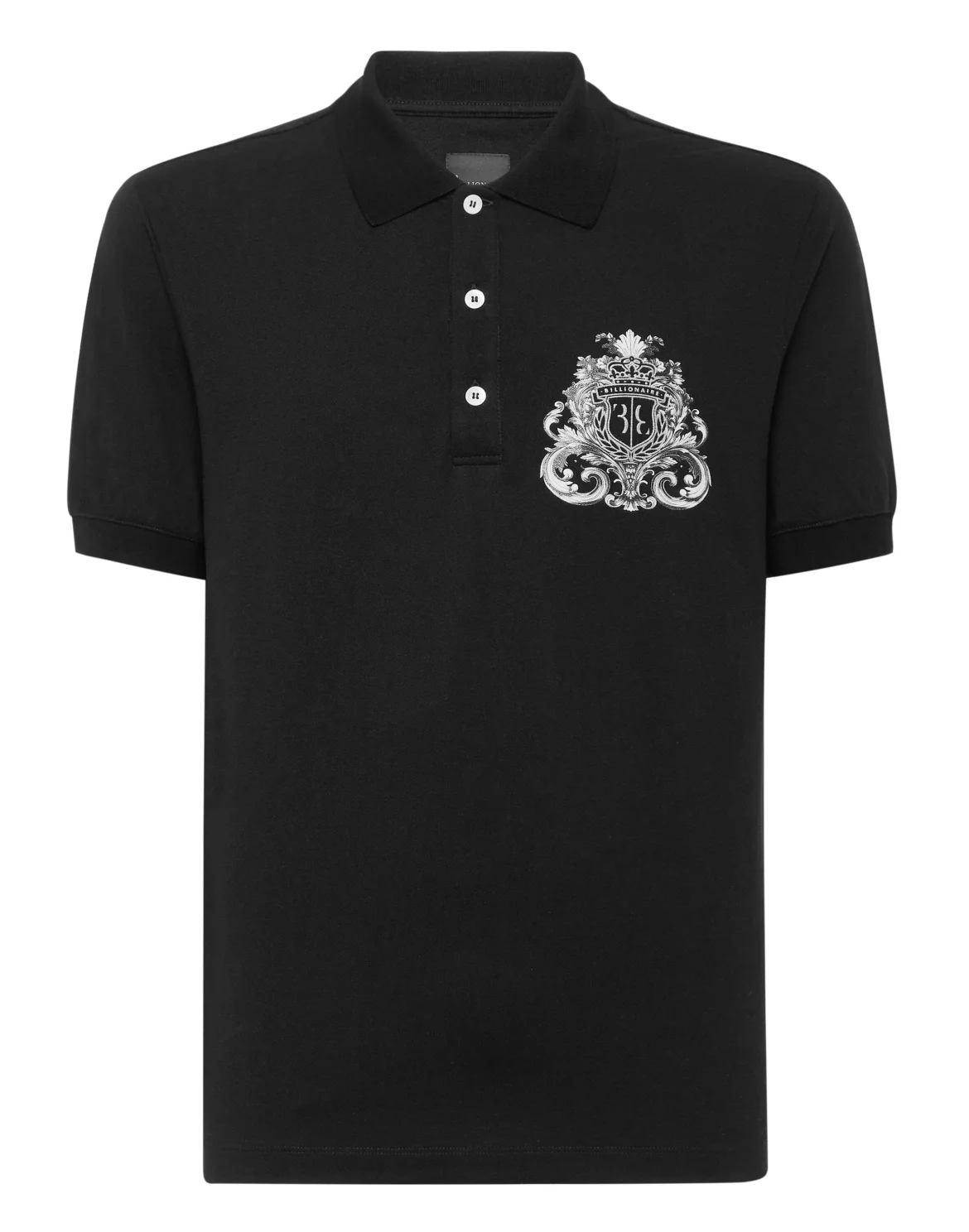 Polo Shirt SS Crest Baroque, цвет: Черный