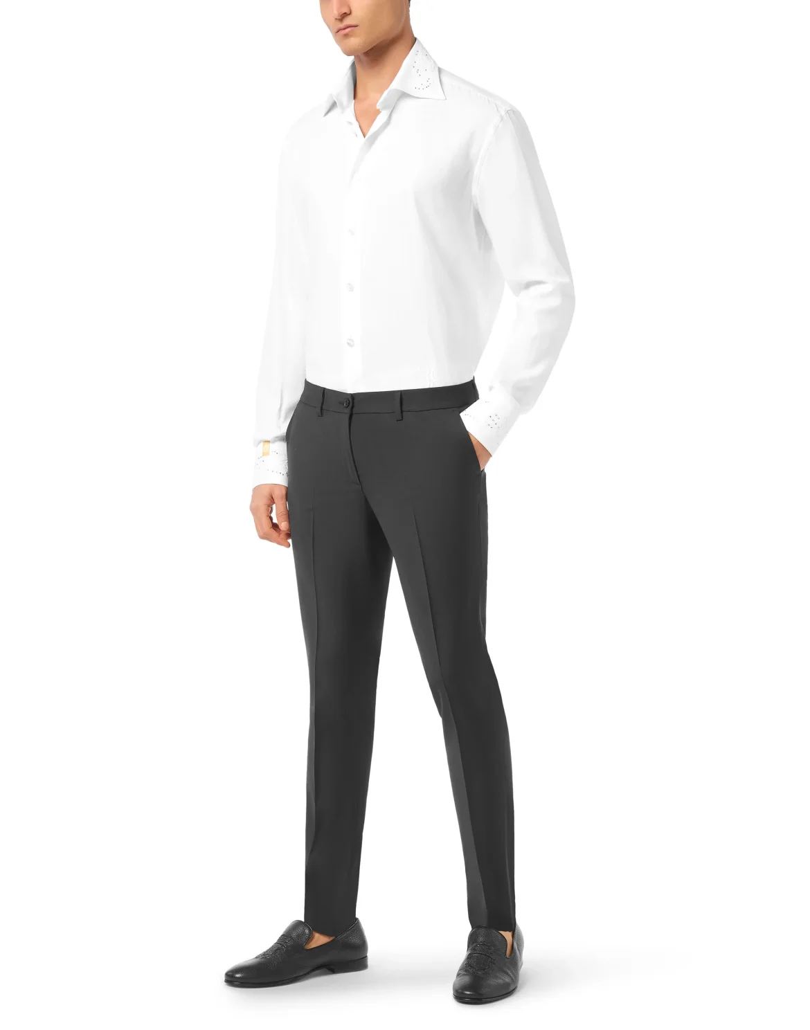 Shirt Gold Cut LS Silk, цвет: Белый