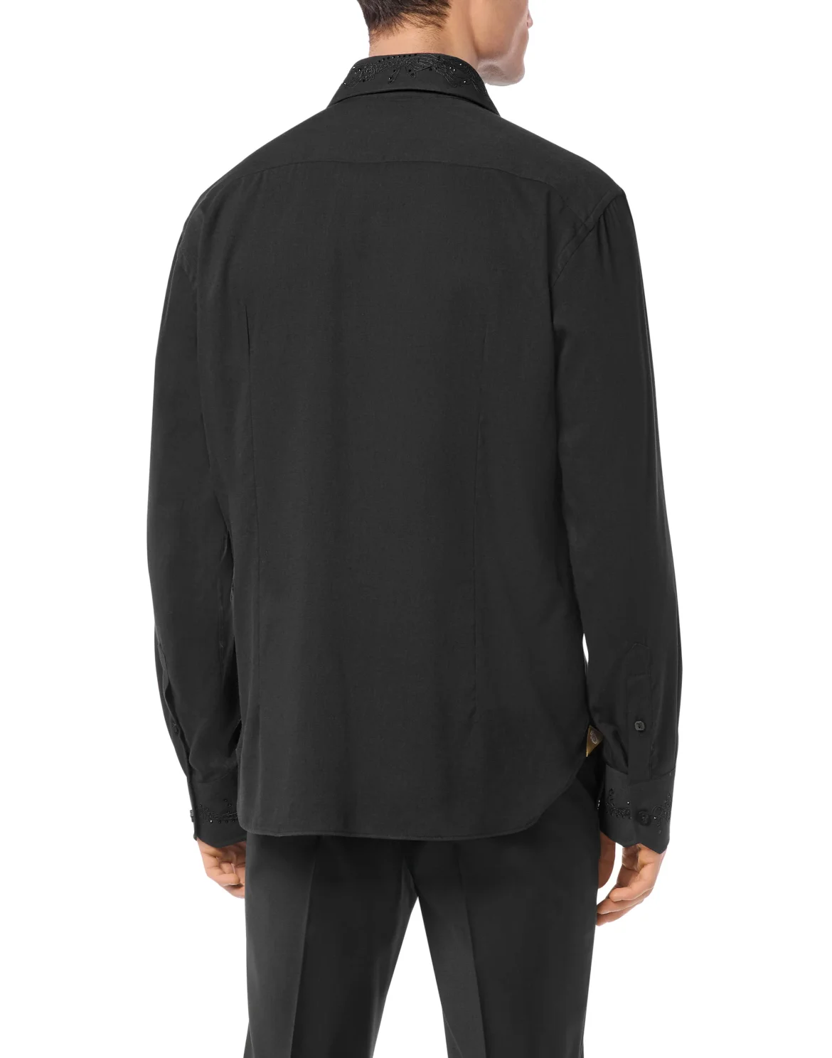 Shirt Gold Cut LS Silk, цвет: Черный