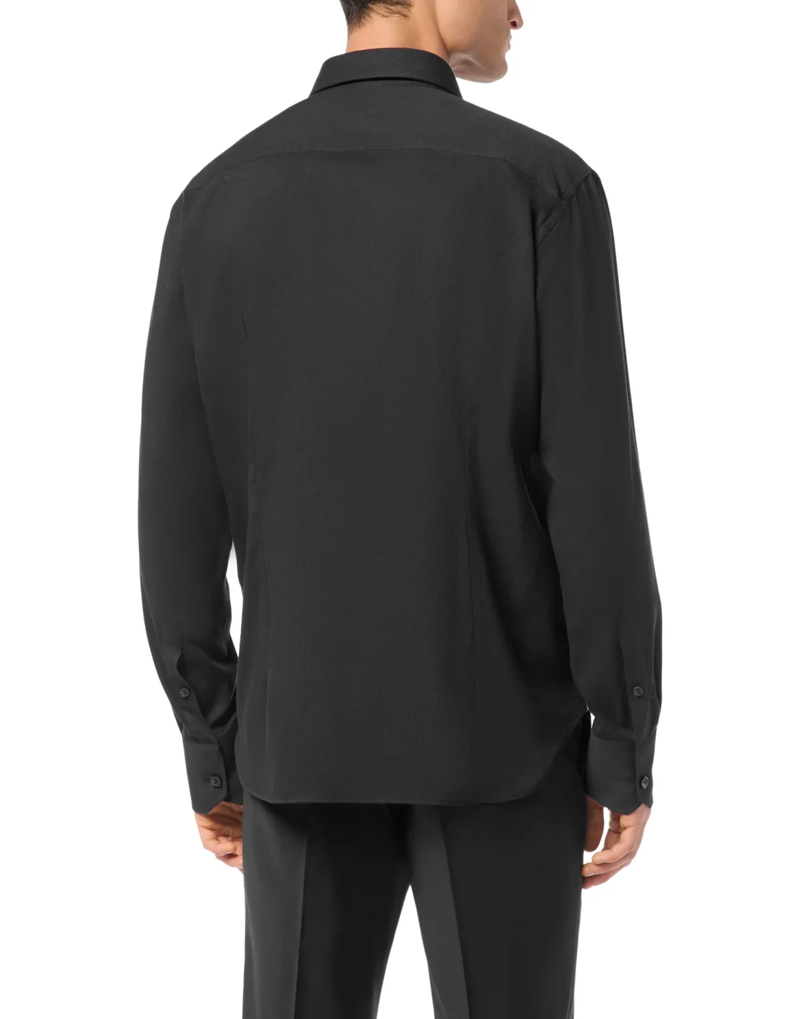 Shirt Gold Cut LS Silk, цвет: Черный