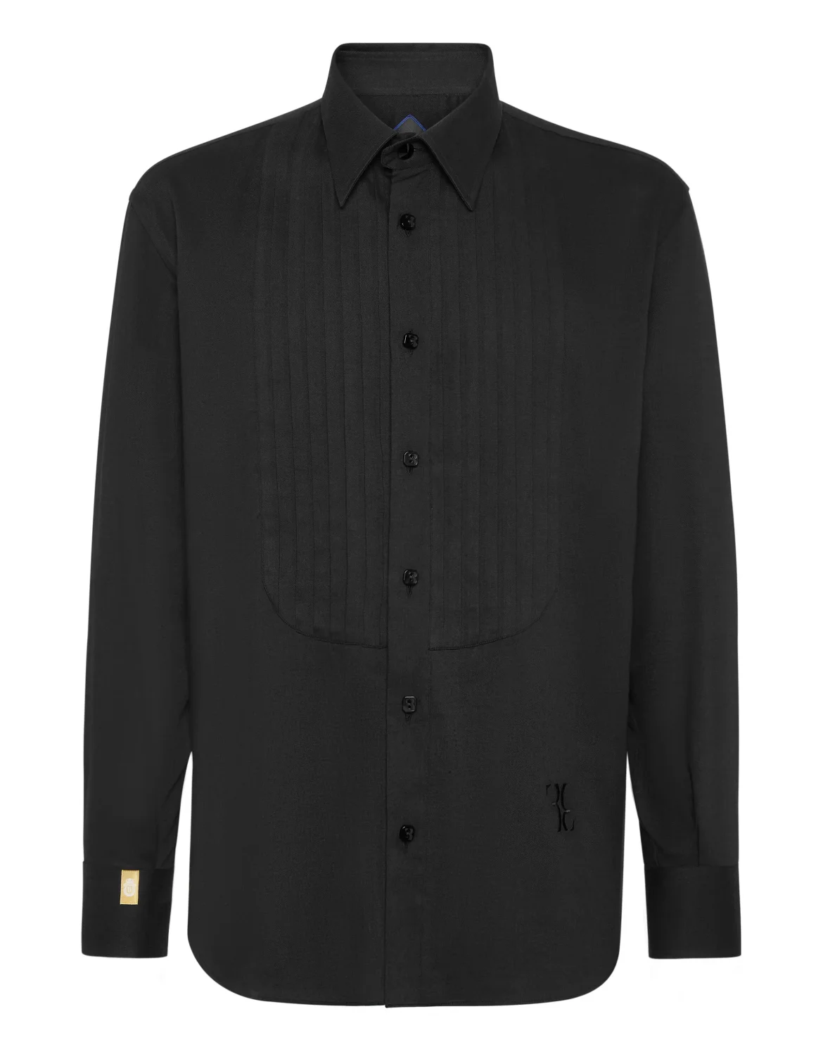 Shirt Gold Cut LS Silk, цвет: Черный